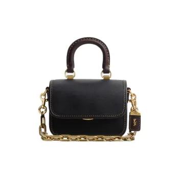 COACH Rogue Glove Tanning Square Bag Shoulder Bag Crossbody Bag Handbag Regular Women's Black