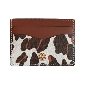 TORY BURCH Eleanor Cow Leather Coin Purse Wallets Card Holders Regular Women's Multicolor