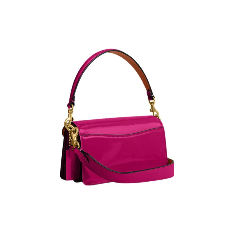 COACH Tabby Patent Leather Messenger Bag, Handbag, Shoulder Bag Women's Magenta-1