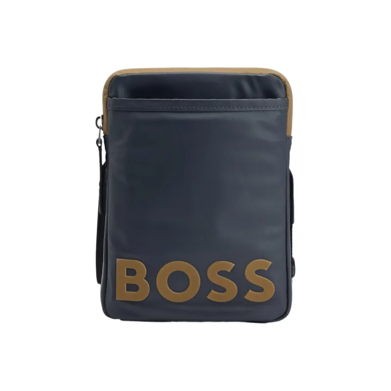 HUGO BOSS Polyester Shoulder Bag, Crossbody Bag Regular Men's Dark Gray-0