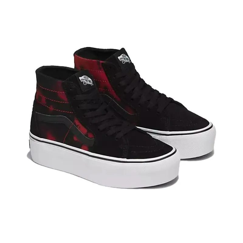 Sk8 Vans Hi Tapered Stackform 'Glow In The Dark Skull Print'-2