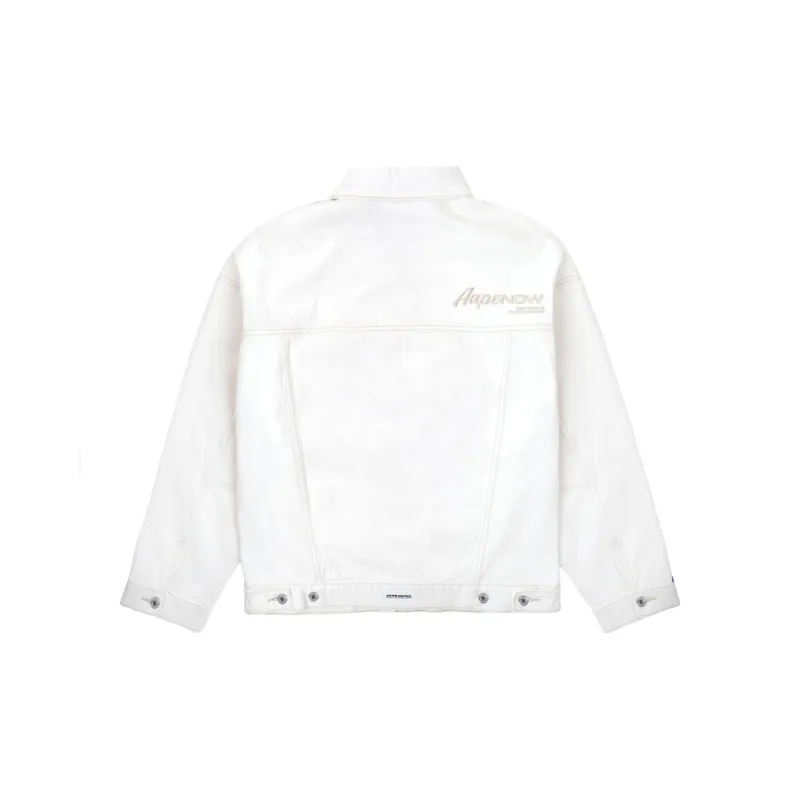 Aape Logo patch Cotton Denim Jacket-3