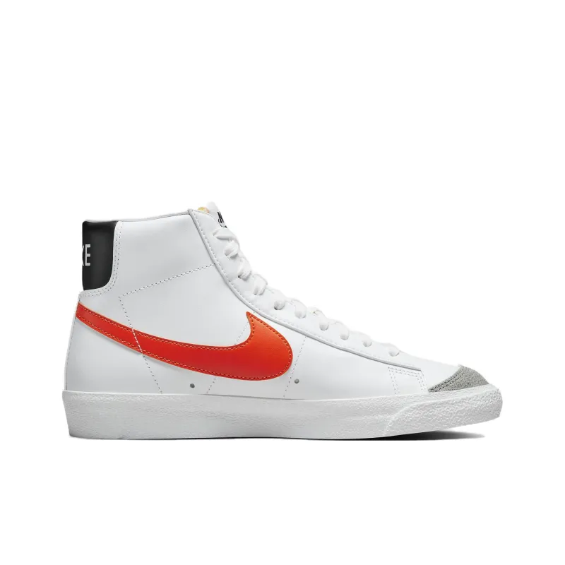 Nike Blazer Mid '77 Vintage White Safety Orange Black-1