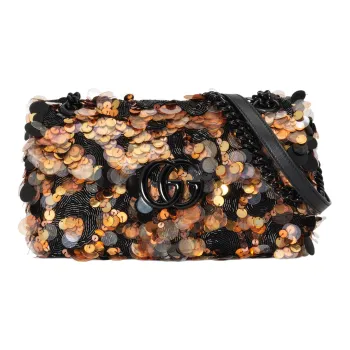 GUCCI GG Marmont Sequins And Bead Embroidery Crossbody Bag, Shoulder Bag Women's