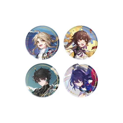 MIHOYO Collapsing Character Honkai: Star Rail Illustrated Collection Tinplate Badge amp Destiny IP Merch