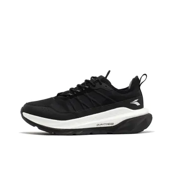 361° Fiery Rain Screen Anti Slip Wear Resistant Low Top Running Shoes Men's Obsidian Black