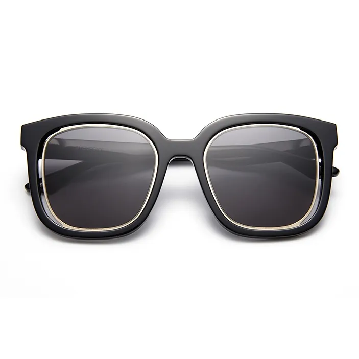 EYECROXX Plate Frame Round Sunglasses Unisex-5