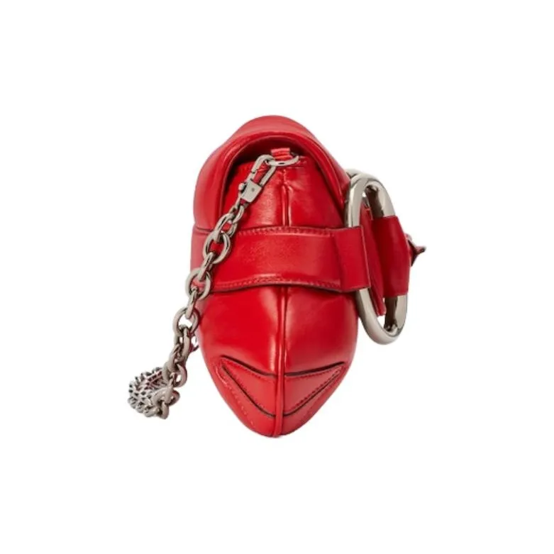 GUCCI Horsebit 1955 Leather Reproduction Shoulder Bag Shoulder Bag Clutch Women's Red-6