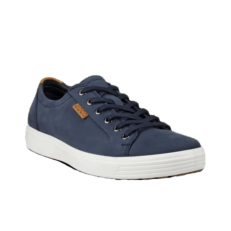 Ecco Soft 7 Low Top Skateboard Shoes Men's Blue-1