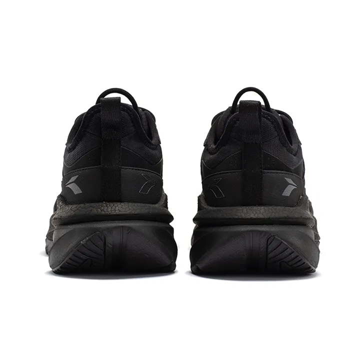 361° Fiery Rain Screen Anti Slip And Wear Resistant Breathable Low Top Running Shoes Men's Obsidian Black-3