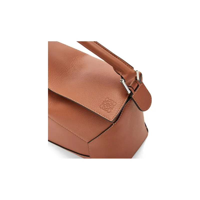 LOEWE Puzzle Cow Leather Handbag, Shoulder Bag, Crossbody Bag Trumpets Women's Tan-5