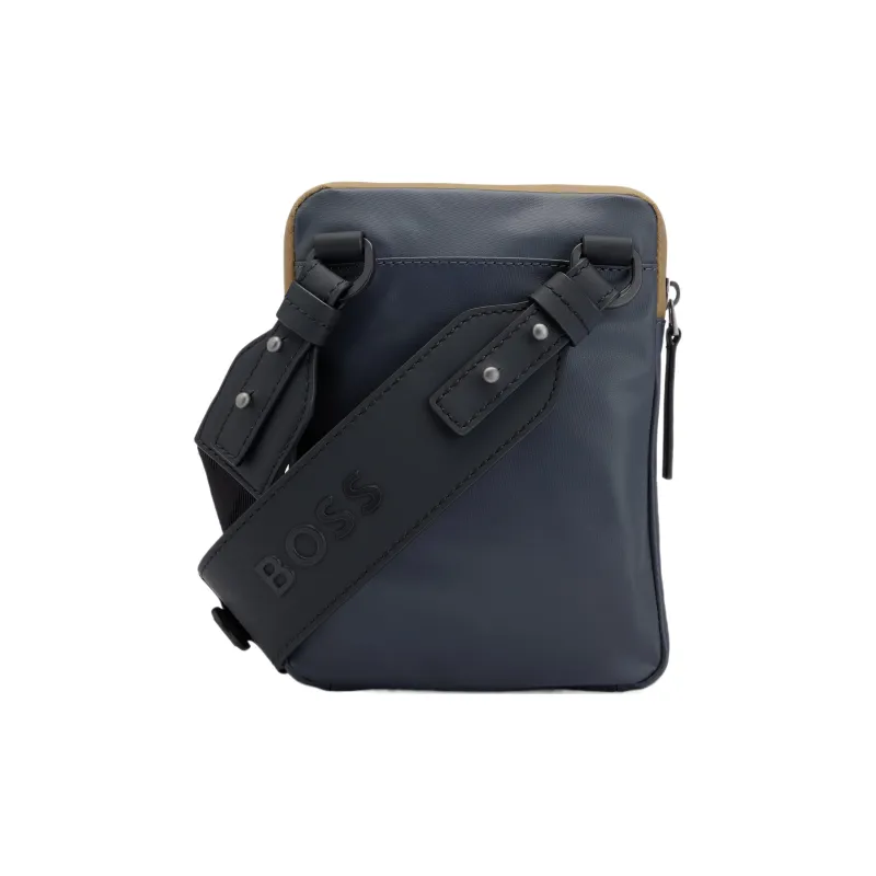 HUGO BOSS Polyester Shoulder Bag, Crossbody Bag Regular Men's Dark Gray-2