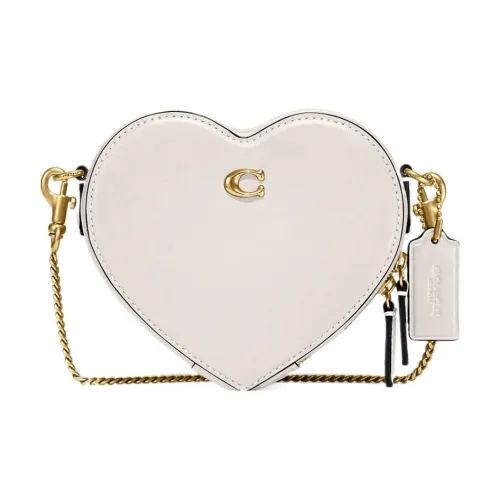 COACH Crossbody Leather Shoulder Bag, Crossbody Bag Mini Women's White
