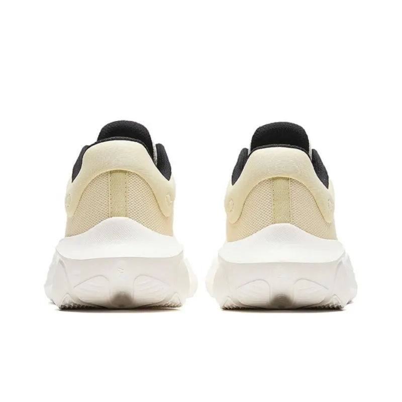 Anta Anti-Slip Wear-Resistant Low-Top Running Shoes Women's Ivory White Healing Yellow/Black-4