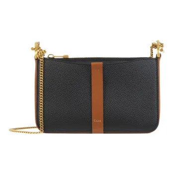 Chloe Marcie Calfskin Crossbody Bag Shoulder Bag Women's Black