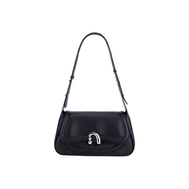 AMAZING SONG Cow Leather Nubuck Handheld Bag Saddle Bag Shoulder Bag Women's Black/White/Green/Red-2
