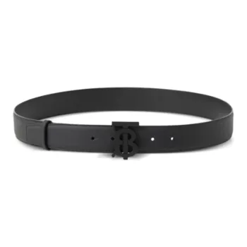 Burberry Tb Monogram plaque Leather Belt