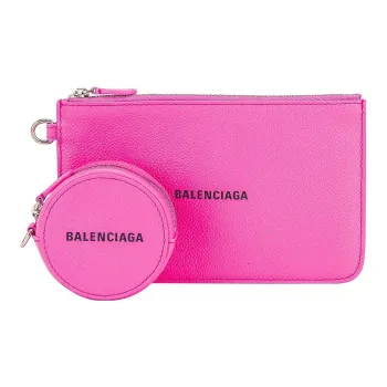 Balenciaga Cash Multipocket Strap Bag Neon Pink/Black