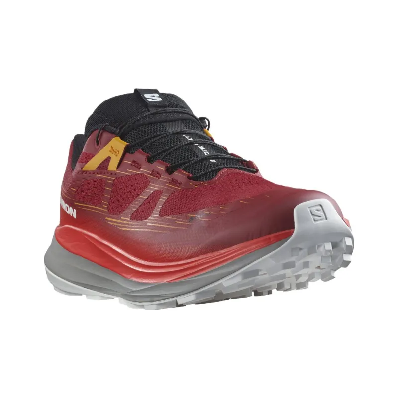 SALOMON Ultra Glide 2 Non slip And Sweat wicking Low Top Running Shoes Men's Red-2