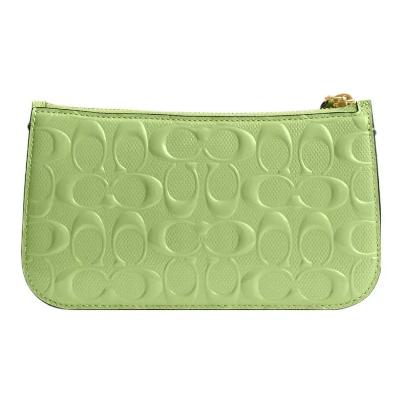COACH Penn Patent Leather Shoulder Bag, Handbag, Shoulder Bag Women's Grass Green-2