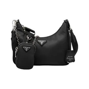 PRADA Re Edition 2005 Shoulder Bag Nylon Black