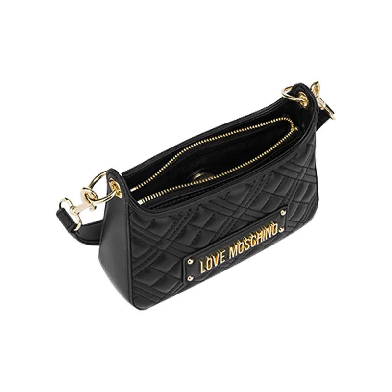 LOVE MOSCHINO PU Portable Crossbody Bag, Shoulder Bag Mini Women's Black-2