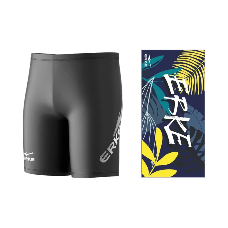 Erke Swimsuit Sets Polyester Polyamide Elastane Men's 140cm*70cm Black Print-7
