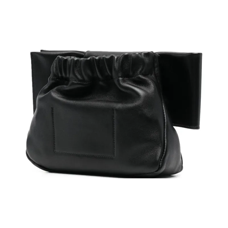 JIL SANDER Logo Embossed Shoulder Bag-4