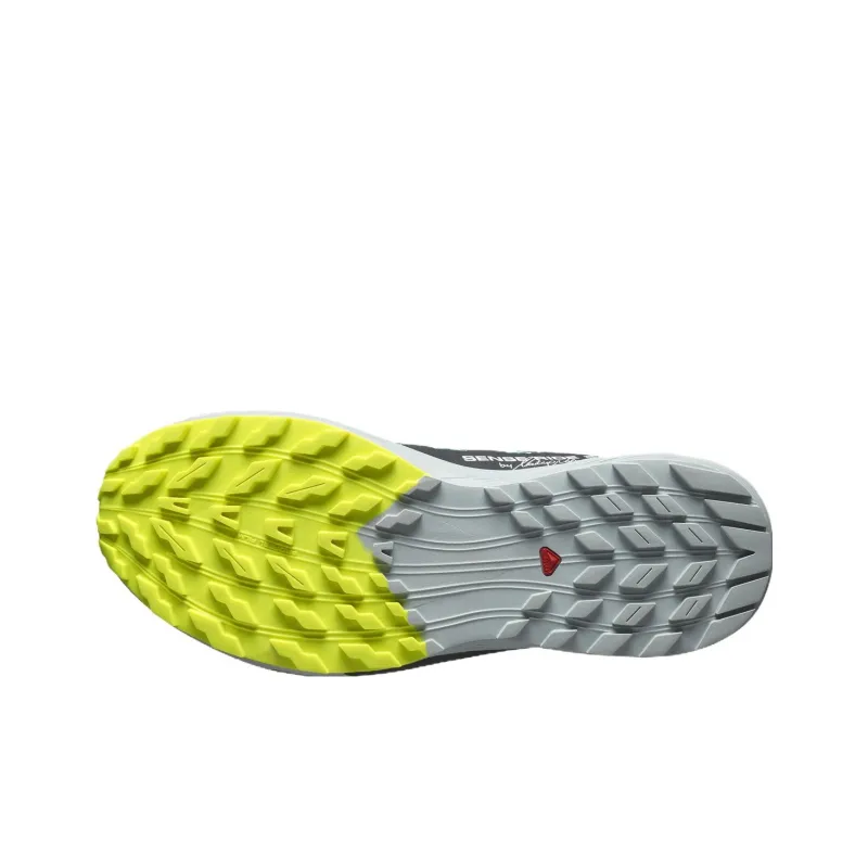SALOMON Sense Ride 5 Slip Resistant Water Resistant Low Top Running Shoes Unisex Green Pink-4