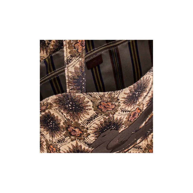 ETRO All Over Floral Printed Medium Tote Bag-4