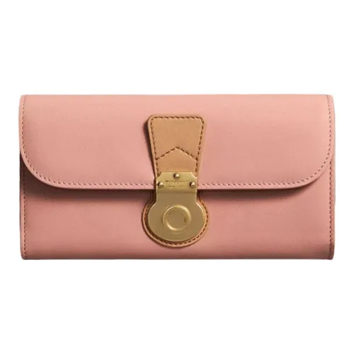 Burberry Calfskin Wallet Regular Women's Pink