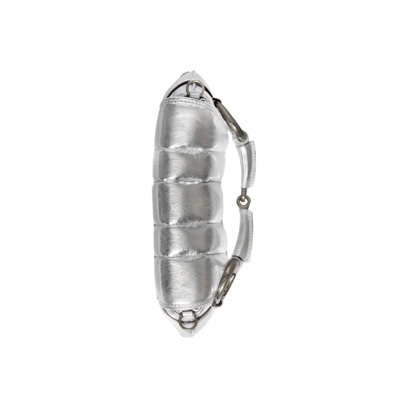 GUCCI Horsebit 1955 Leather Reproduction Shoulder Bag Shoulder Bag Clutch Women's Silver-6