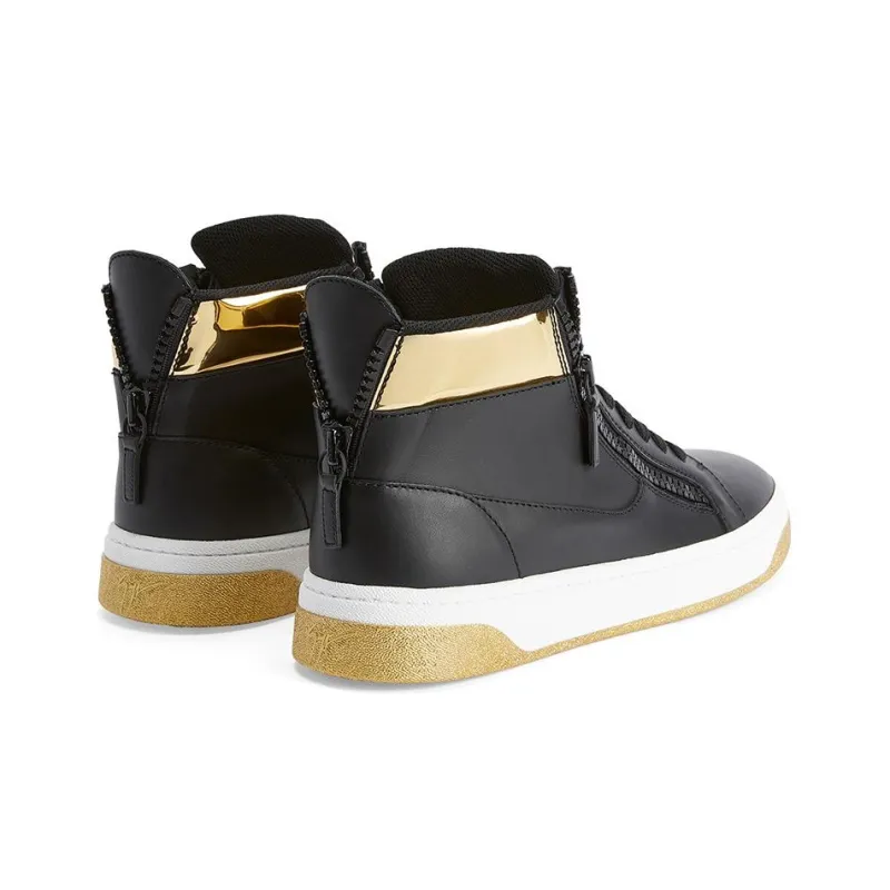 Giuseppe Zanotti Metallic detail High top Sneakers-4