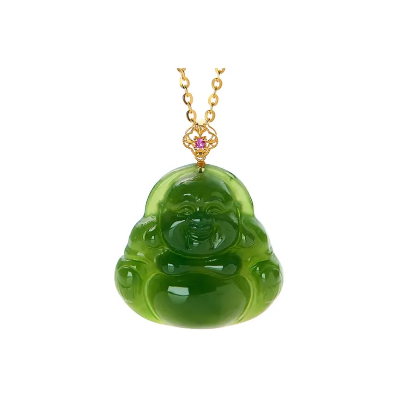 Linguanying 18K Gold Pendants Unisex Jasper-0