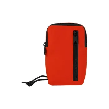 Bottega Veneta Intrecciato Genuine Leather Crossbody Bag Shoulder Bag Unisex Orange Red
