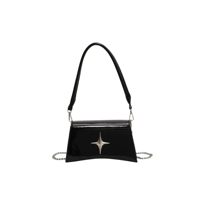 NOMK PU Small Square Bag Shoulder Bag Crossbody Bag Women's Silver-1