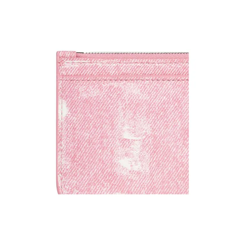 Balenciaga Cash Sheepskin Card Holder Card Holder Tubas Women's Pink-3