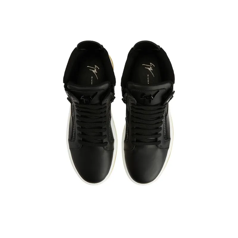 Giuseppe Zanotti Metallic detail High top Sneakers-3