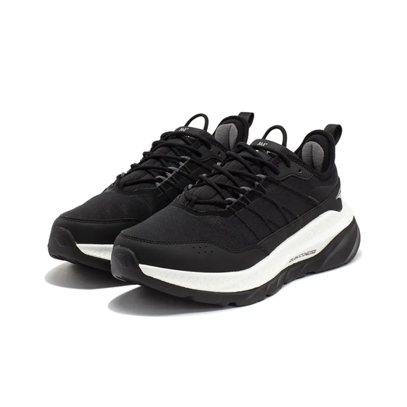 361° Fiery Rain Screen Anti Slip Wear Resistant Low Top Running Shoes Men's Obsidian Black-2