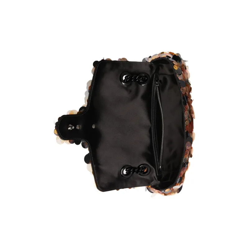 GUCCI GG Marmont Sequins And Bead Embroidery Crossbody Bag, Shoulder Bag Women's-6