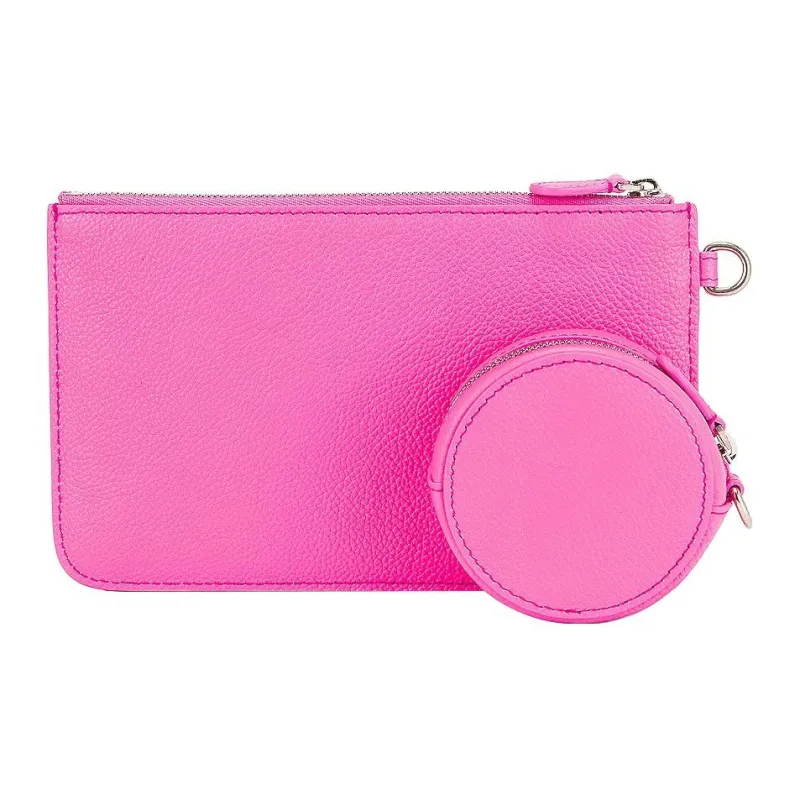 Balenciaga Cash Multipocket Strap Bag Neon Pink/Black-2