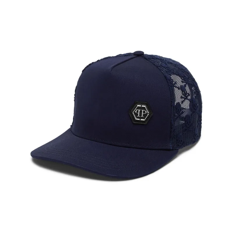 PHILIPP PLEIN Logo patch Baseball Cap-0