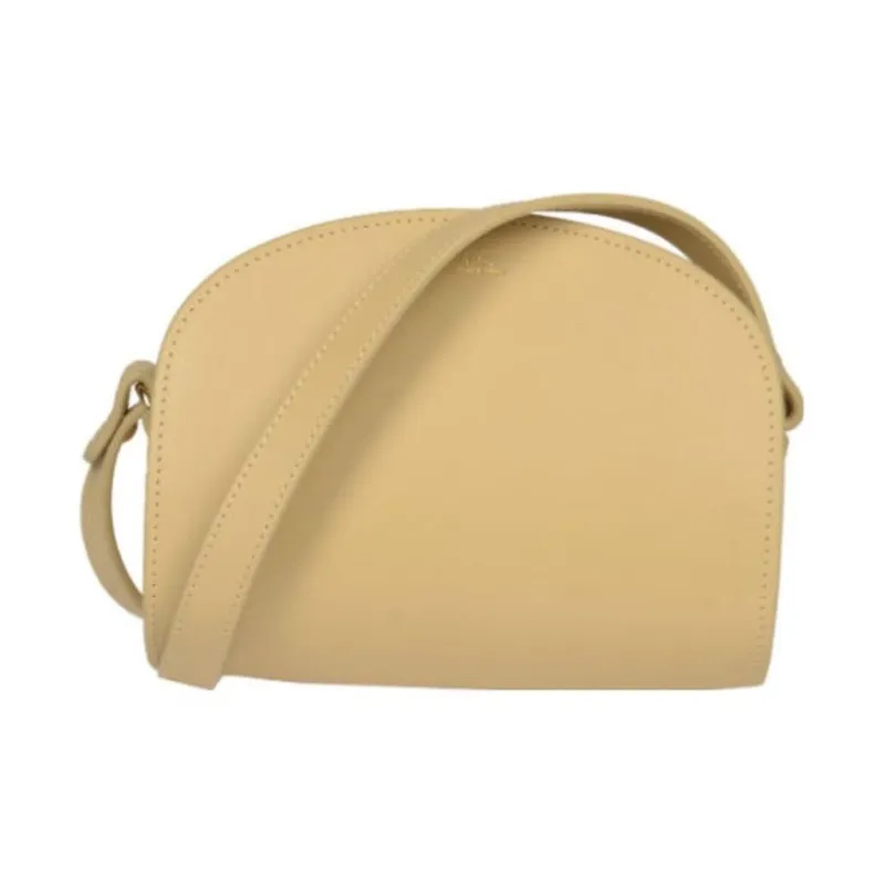 A.P.C Leather Shoulder Bag Women's Sand Dune-0