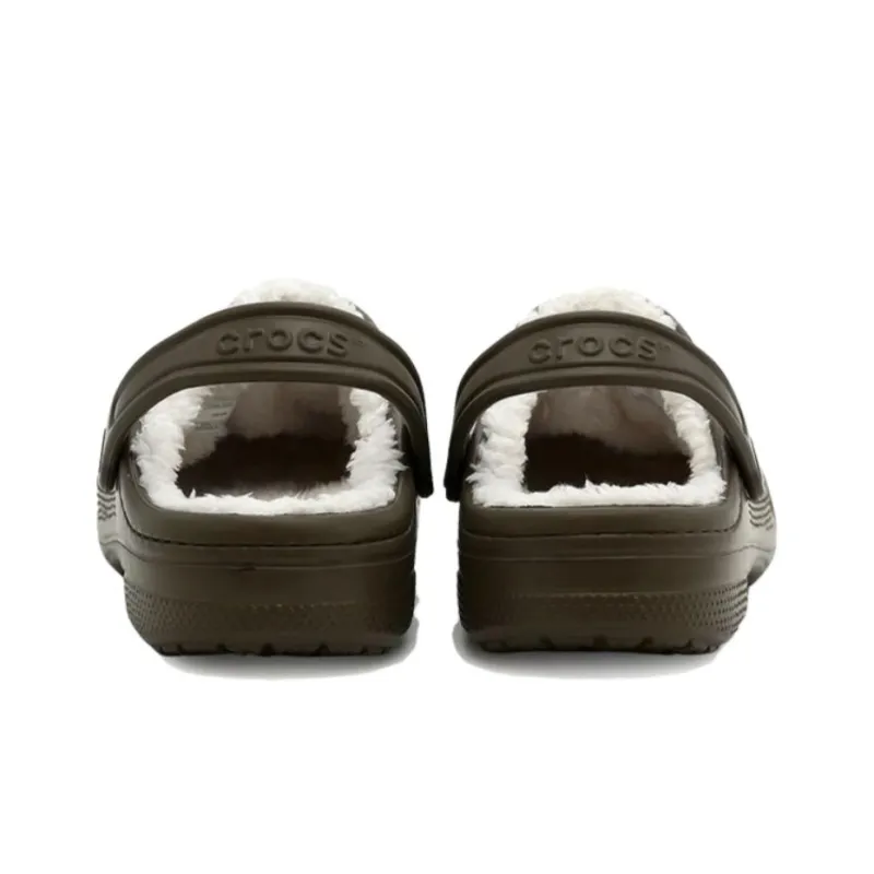 Crocs Classic Lined Clogs 'Walnut Oatmeal'-3