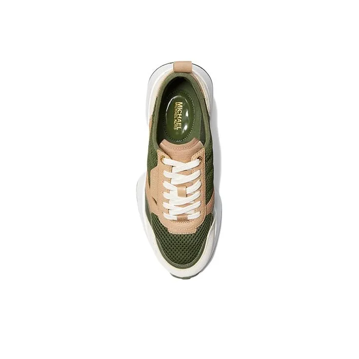 MICHAEL KORS Flynn Cushioning Low-Top Casual Shoes Women's Green-2