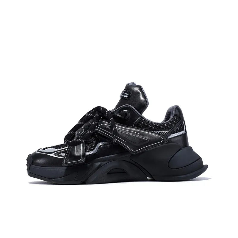 BELLALILY Anti Slip And Wear Resistant Height Increasing Low Top Chunky Sneakers 5cm Women's-5