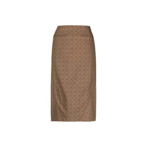 marine serre Regenerated Moon Diamant Jacquard Midi Skirt