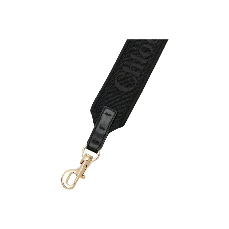 Chloe Canvas Bag Straps Women's Black-2