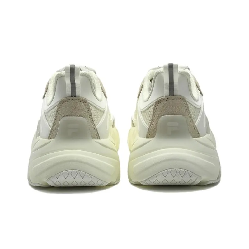 FILA FUSION Ray 4 Cushioning Wear Resistant Low Top Casual Shoes Men's White-3