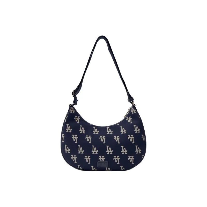 MLB Polyester Dumpling Bag Shoulder Bag Handbag Shoulder Bag Women's Navy Blue-3